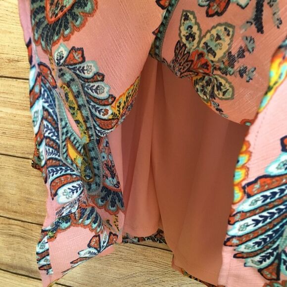 AS U WISH DRESS IN CORAL PAISLEY PRINT‎ - Picture 2 of 7